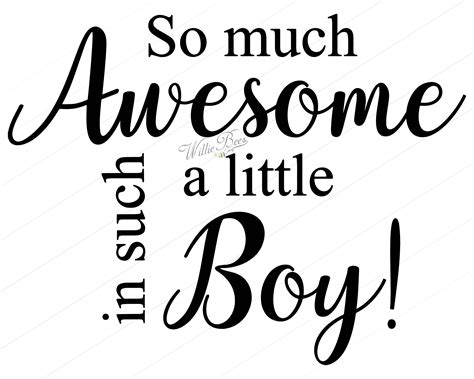 So Much Awesome In Such A Little Boy Boys Room Svg Boy Quote Boys
