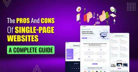 The Pros And Cons Of Single Page Websites A Complete Guide