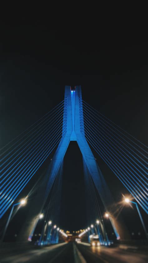 Free Images Light Blur Bridge Night Skyscraper Line Reflection