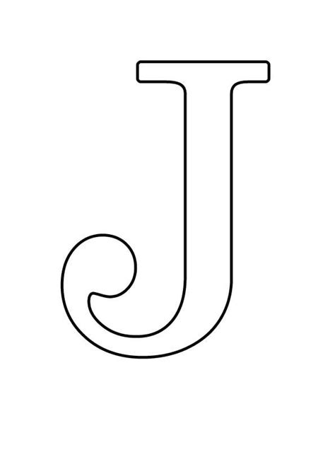 Molde de letras grandes do alfabeto para imprimir. Pin de diana yepez em J | Moldes de letras, Planos de ...