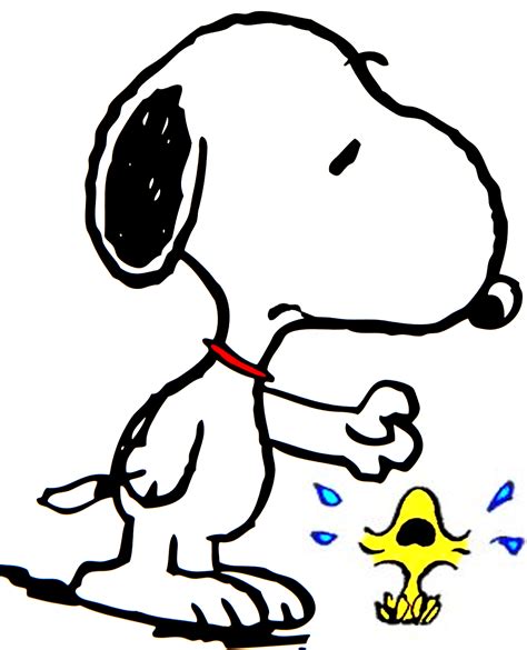 Snoopy Tries To Comfort Woodstock Which Is Crying By Bradsnoopy97 On