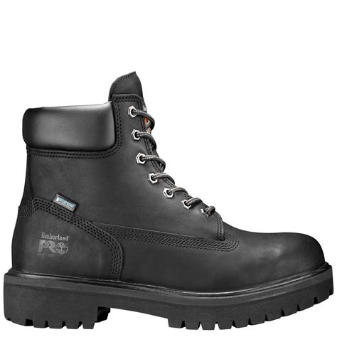 Timberland Pro Mens Work Boot 6 Inch Direct Attach Black Soft Toe