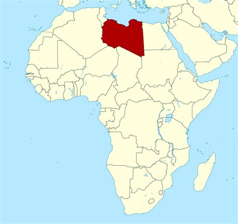 Detailed Location Map Of Libya In Africa Libya Africa