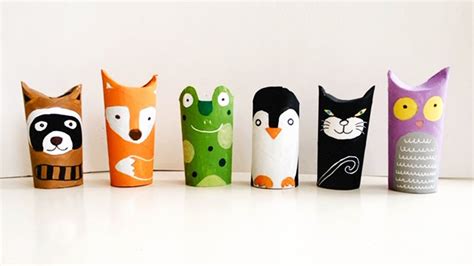 Toilet Paper Roll Animals Recycled Crafts Easy Animal Craft Kids