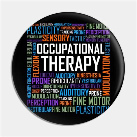 Occupational Therapy Words Occupational Therapy Pin Teepublic