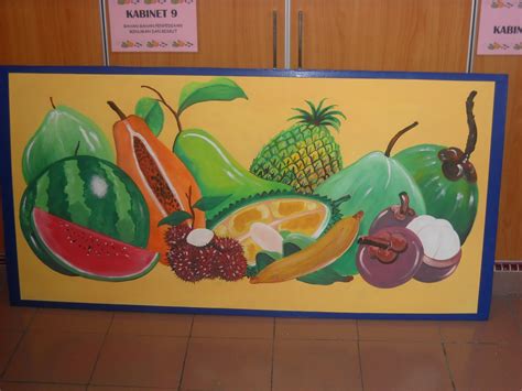 Jenis sayuran organik berikutnya adalah sayur sawi. Pelukis Mural Shah Alam: Buah-Buahan & Sayuran