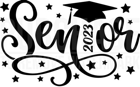 Senior 2023 Svg • Class Of 2023 Senior Graduation T Shirt Design Svg