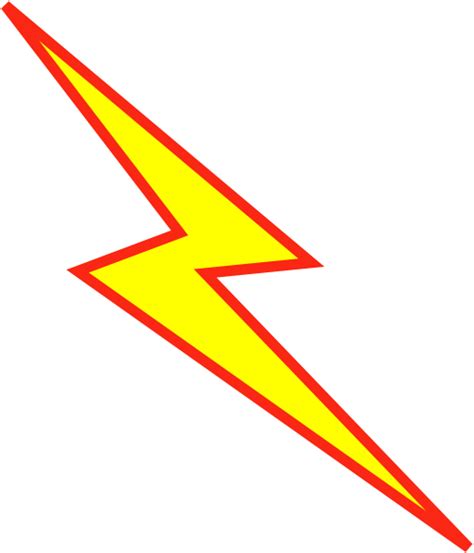 Red And Yellow Lightning Bolt Clip Art At Vector Clip Art