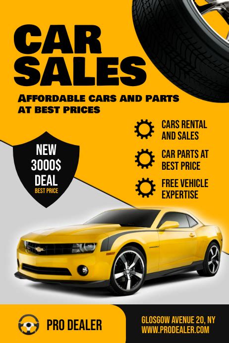 Car Sales Flyer Template Postermywall