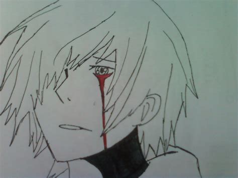 Anime Boy Crying Blood By Watashiwakareoai On Deviantart