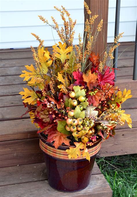 Pin By Kelly Bazdaric On Seasonal Fall Flower Pots Fall Floral