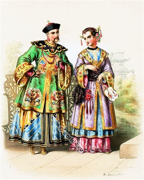 Traditional Nobility Costumes From China 1850s World4costumes