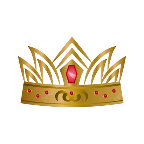 Gambar Mahkota Kerajaan Kaisar Emas Dengan Ilustrasi Berlian Mahkota