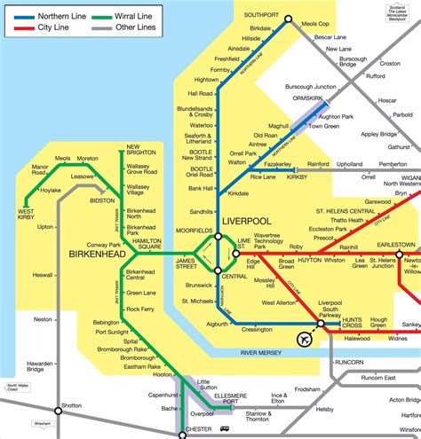 Liverpool Rail Map