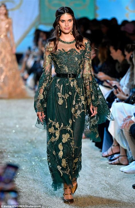 Sara Sampaio Stuns At Couture Fashion Week In Paris Daily Mail Online