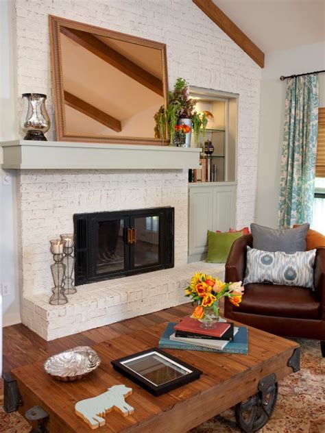 decorating ideas for living room with white brick fireplace baci living room