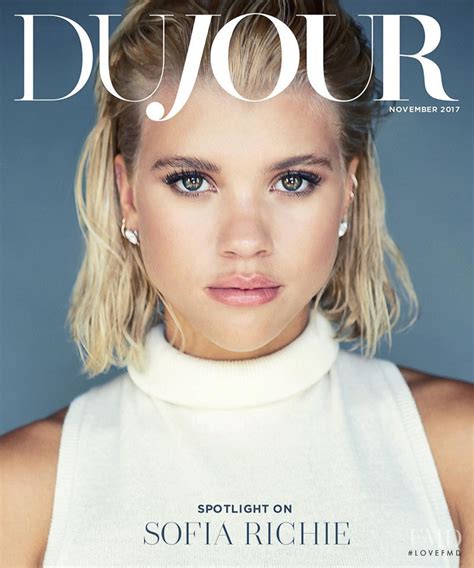 Cover Of Dujour With Sofia Richie November 2017 Id 50832 Magazines The Fmd