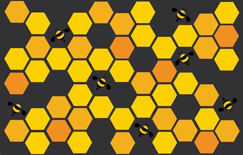 Hexagon Bee Hive Design Art And Space Background 533224 Vector Art At