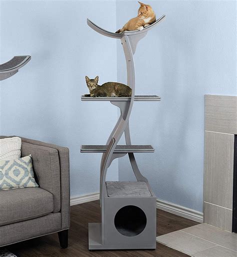 Contemporary Cat Tower Cat Den Bed
