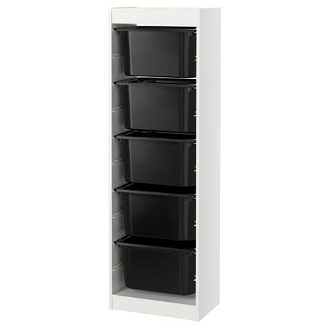 Ikea trofast storage system ✅. TROFAST Storage combination with boxes, white, black ...