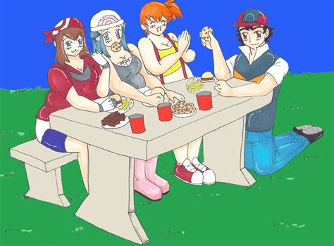 Picnic With Ash Request By Americous13 On Deviantart