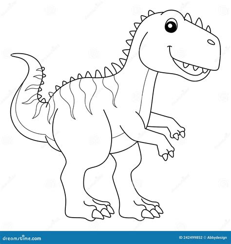 Giganotosaurus Coloring Page For Kids Cartoon Vector Cartoondealer