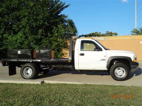 Sell Used 01 Chevy Silverado 3500 Duramax 2wd Auto Dually 11flatbed