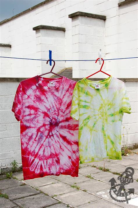 Diy Summery Tie Dye T Shirts Step By Step Picture Tutorial Coffee