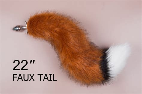 red fox tail plug curly tail butt plug wolf tail buttplug etsy