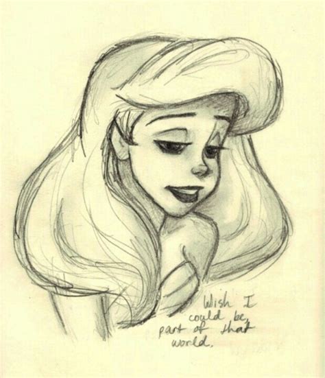 Pencil Drawings Of Disney Princess Ariel Pencildrawing2019