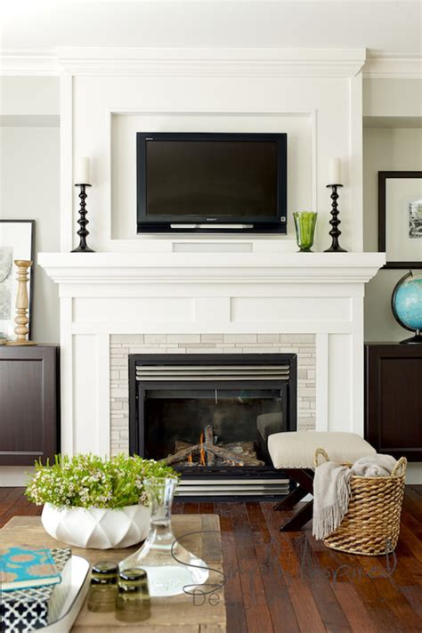 Hanging Your Tv Over The Fireplace Yea Or Nay Driven By Decor