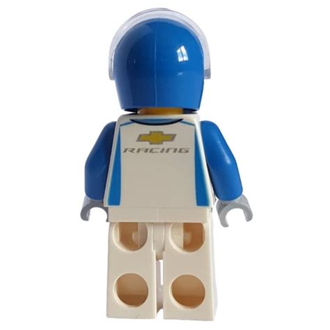 Lego Set Fig 007508 Race Driver White Torso White Legs White Helmet