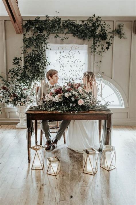 ️ 20 Rustic Country Wedding Sweetheart Headtable Ideas Hi Miss Puff