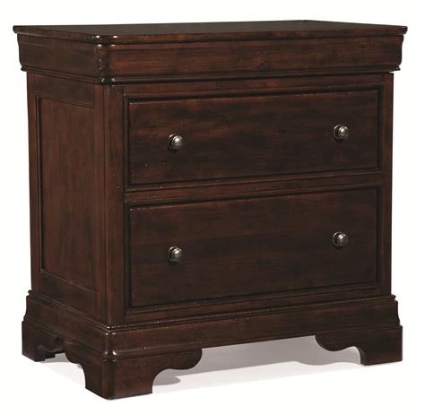 Beds available in king and queen. Cresent Fine Furniture Provence 2 Drawer Nightstand w ...