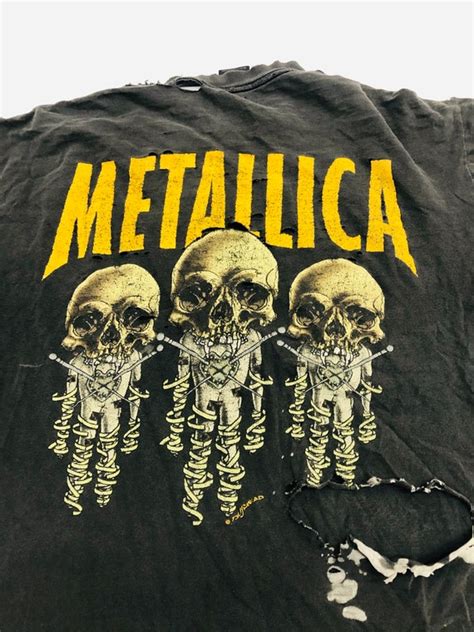 Vintage Metallica Tour Fixxxer Rare Pushead Distresse Gem