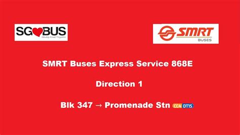 Smrt Buses Express Service 868e Youtube