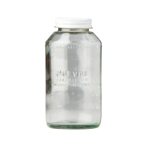 Preval 6 Oz Glass Jar With Cap 0266 The Home Depot