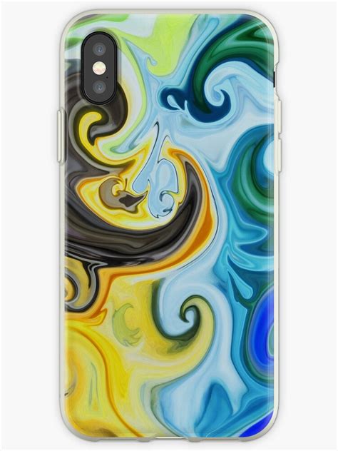 Abstract Curves Decorative Painting Iphone Cases And Covers By Irina