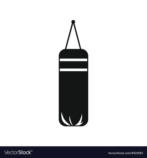 Punching Bag For Boxing Icon Simple Style Vector Image