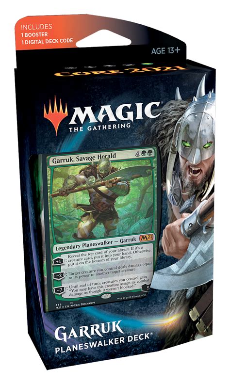 Magic The Gathering Core Set 2021 Garruk Planeswalker Deck Decked