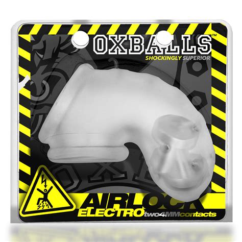 Airlock Electro Air Lite Vented Chastity Clear Ice