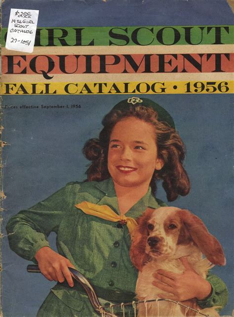 Old Girl Scout Catalog 1956 Girl Scouts Scout Olds