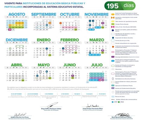 Ciclo Escolar 2021 A 2022 Calendario Reverasite