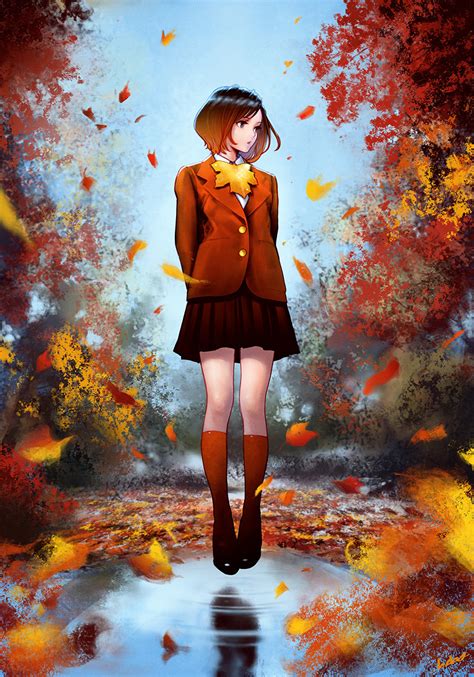 Autumn Aesthetic Anime Wallpapers Wallpaper Cave