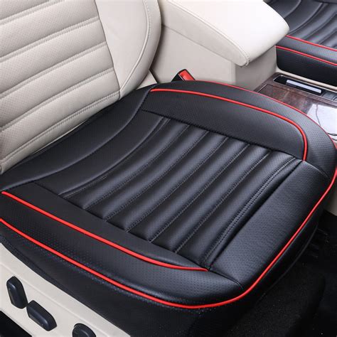 51020pcs 50x50cm Pu Leather Car Cushion Seat Chair Cover Blackbeige