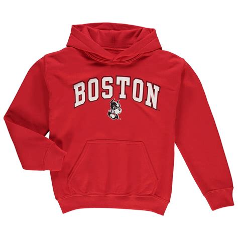 Boston University Fanatics Branded Youth Campus Pullover Hoodie Red