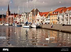 Waterfront and promenade in Sonderborg, Denmark, Europe Stock Photo ...