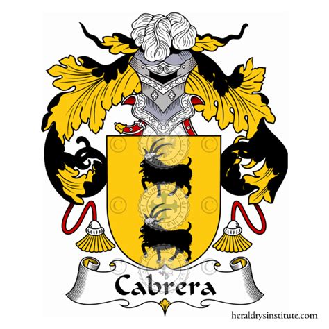 Cabrera Familia Her Ldica Genealog A Escudo Cabrera