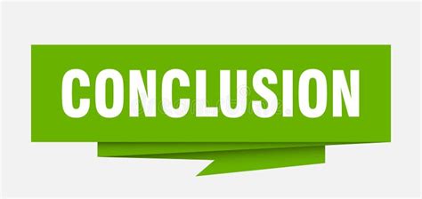 Conclusion Stock Vector Illustration Of Conclusion 124314194