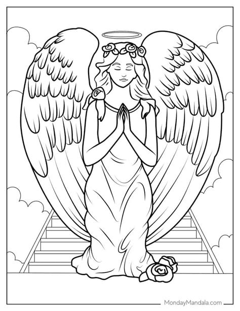 Coloring Book Pages Of Angels